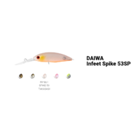 Daiwa 2021 Infeet Spike 53 Suspending Crankbait Fishing Lure - Choose Colour