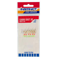 Instinct Pro Sabiki White Fry Bait Fishing Jig - Choose Size