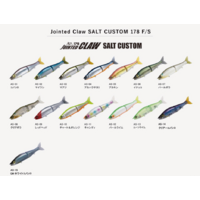 Gan Craft Jointed Claw Saltwater Custom Sinking 178mm 62g Glide Bait Fishing Lure - Choose Colour