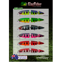 KingFisher Abela 200mm Surface Joint Timber Fishing Lure - Choose Colour