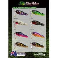 KingFisher SR-126 Surface Joint Timber Fishing Lure - Choose Colour