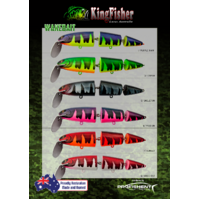 KingFisher WakeBait V4 220mm Surface Joint Timber Fishing Lure - Choose Colour