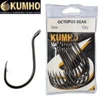 Kumho Octopus Beak Fishing Hook Bulk Value Pack - Choose Size