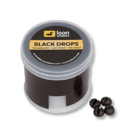 Loon Outdoors Black Drops Split Shot Fishing Sinker Twist Pot - Choose Size