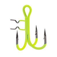 Mikado Jaws Vertical Treble Fishing Hook Fluoro - Choose Model