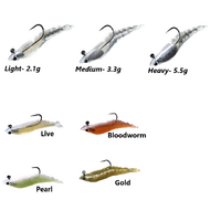 MMD 70mm Pre-Rigged Soft Plastic Prawn - Choose Colour / Weight