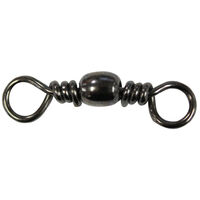 Mustad Black Barrel Fishing Swivel - Choose Size