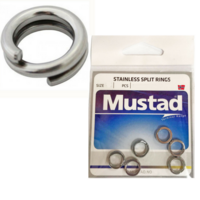 Mustad Stainless Steel Fishing Split Rings For Fishing Lures - Choose Size