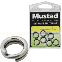 Mustad Ultra Stainless Steel Fishing Split Rings For Fishing Lures