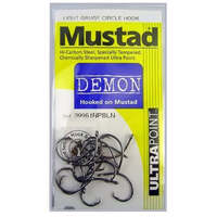 Mustad 39951NPBL Demon Circle Light Fishing Hook Pre Pack - Choose Size