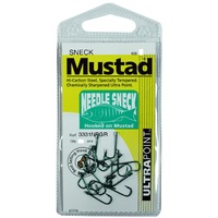 Mustad Needle Sneck Weed Fishing Hook 3331NPGR Pre Pack - Choose Size