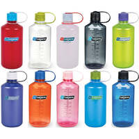 Nalgene Narrow Mouth 1000ml Tritan Water Drink Bottle - Choose Colour