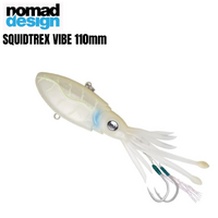 Nomad Design 2023 Squidtrex 110mm Soft Vibe Plastic Fishing Lure - Choose Colour