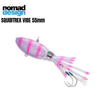 Nomad Design 2023 Squidtrex 55mm Soft Vibe Plastic Fishing Lure - Choose Colour