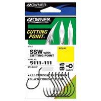 Owner 5111 SSW Cut Point Octopus Fishing Hook Pre Pack - Choose Size