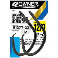 Owner 5127T Grander Circle Tournament Game Fishing Hook - Choose Size