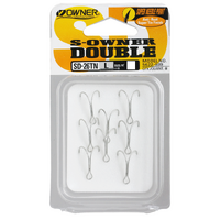 Owner SD26 Fine Wire Double Fishing Hook - Choose Size
