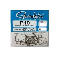 Gamakatsu P10 Dry Fly Fishing Hook - Choose Size