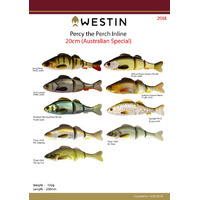 Westin Percy the Perch Inline 20cm Swimbait Fishing Lure Cod Barra Bass