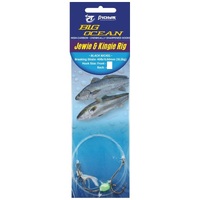 Pioneer Big Ocean Pre Made Jewie And King Slide Fishing Rig - Choose Size