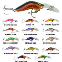 Halco RMG Poltergeist 50mm Hard Body Floating Fishing Lure - Choose Colour