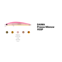 Daiwa 2021 Presso Minnow 95SP Floating Jerkbait Fishing Lure - Choose Colour