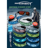 Profishent Tackle Neoprene Fishing Tackle Eyewear Strap - Choose Colour