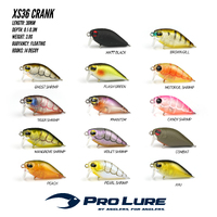 Pro Lure XS36 Extra Shallow Crankbait Hardbody Fishing Lure - Choose Colour