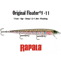 Rapala Original Floater 11cm Hard Body Fishing Lure - Choose Colour