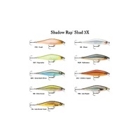 Rapala Shadow Rap Shad 3X Shallow 9cm Hard Body Fishing Lure - Choose Colour