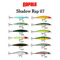 Rapala Shadow Rap 7cm Hard Body Jerkbait Fishing Lure - Choose Colour