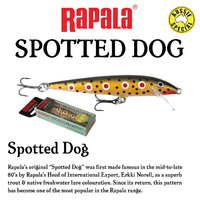 Rapala Limited Classic Colour Spotted Dog Trout Lure - Choose Model
