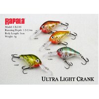 Rapala Ultra Light Crank 30mm Crankbait Fishing Lure - Choose Colour