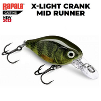 Rapala X-Light Finesse Crank Mid Runner Hard Body Fishing Lure - Choose Colour