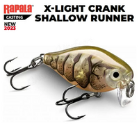 Rapala X-Light Finesse Crank Shallow Runner Hard Body Fishing Lure - Choose Colour
