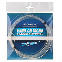 Rovex Mono Fishing Wind On Leader Clear 10m - Choose Size