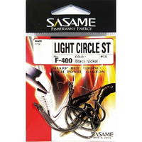 Sasame F-400 Light Circle Straight Eye Bait Fishing Hook - Choose Size