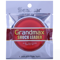 Seaguar Grandmax 100% Fluorocarbon Fishing Shock Leader - Choose Lb