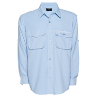 Shimano Vented Long Sleeve Skyway Colour Fishing Shirt - Choose Size (SHVENTSKY)