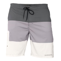 Shimano Ocea Stretch Board Short Grey White - Choose Size (SHORTGW)