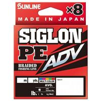 Sunline Siglon PE ADV X8 Multi Colour Fishing Line 300m - Choose Lb Test