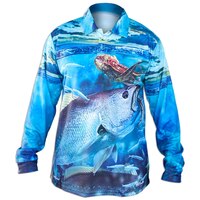 Profishent Tackle Fishing Shirt Sublimated Jew Fish UPF 30+ Choose Size (SLSJEW)