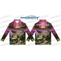 Profishent Tackle Kids Fishing Shirt Sublimated Yellow-Belly Murray-Cod Cray - Choose Size (SLSYCC)