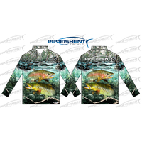 Profishent Sublimated Long Sleeved Trout Fishing Shirt - Choose Size (SLSTRO)