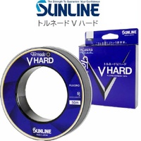 Sunline V-Hard 50m Plasma Rise Fluorocarbon Fishing Leader - Choose Lb