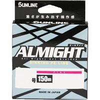 Sunline Almight x5 150m Pink Sinking Braid Fishing Line - Choose Lb