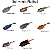 Spin Wright Fluffball x Raijin Shad 1/2oz 220mm Fishing Swimjig - Choose Colour