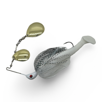 Spin Wright 1/2oz 4" Double Colorado Rigged Spinnerbait Fishing Lure - Choose Colour