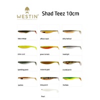 Westin Shad Teez 4 inch 10cm Soft Plastic Fishing Lure Shadteez teeze