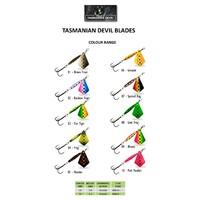Wigston's Tasmanian Tassie Devil Blade 30mm Fishing Lure - Choose Colour